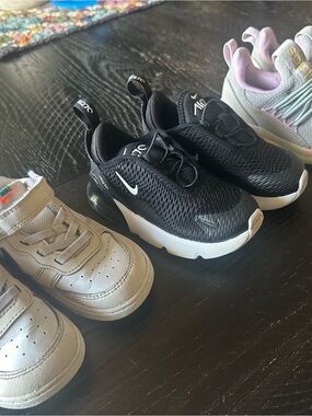 3 pairs of 7 1/2 toddler shoes  Nike